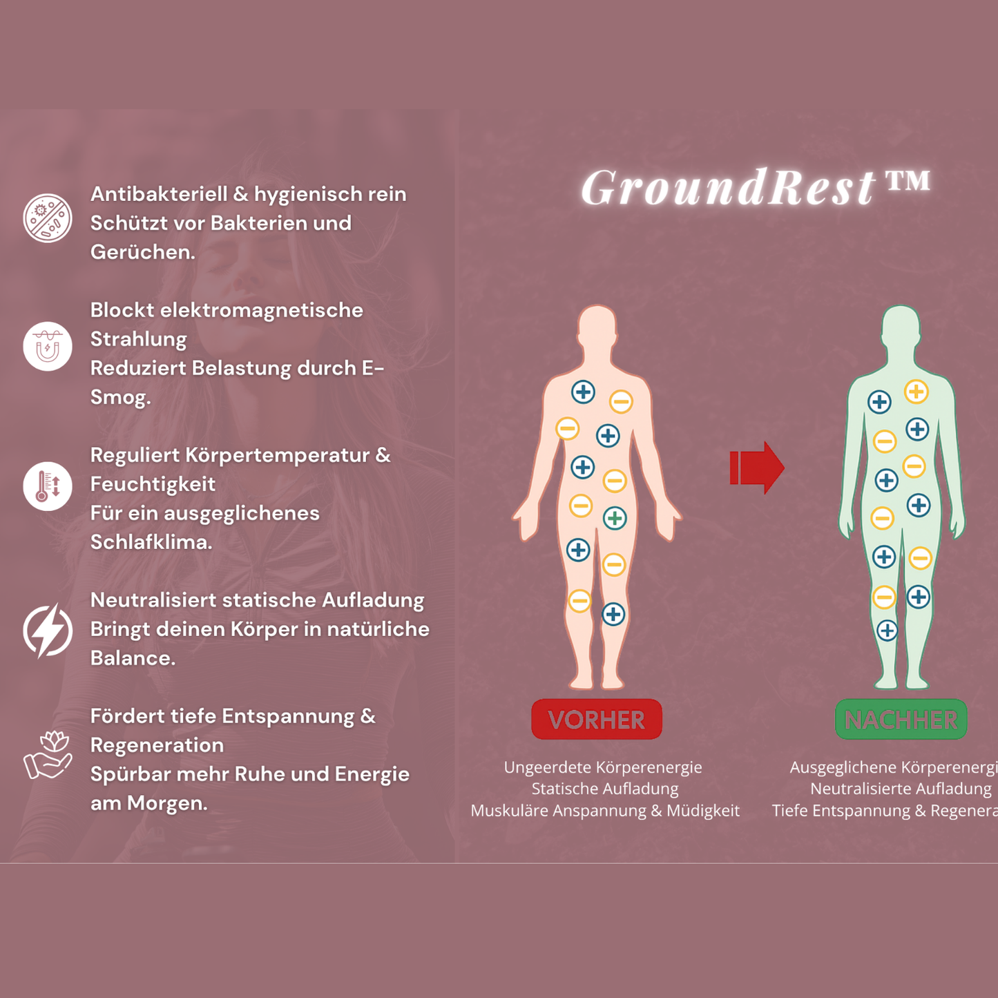 GroundRest™ – Schlaf wie auf der Erde selbst.